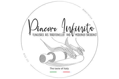 Piacere Infinito| Italienische Gebäckspezialitäten, Hochzeitstorte Krauchenwies, Logo